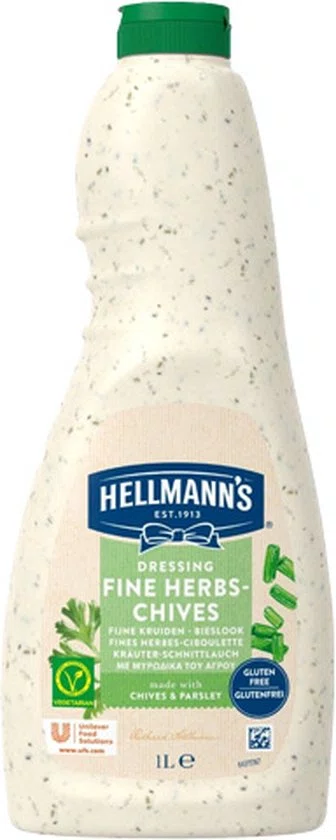 HELLMANN DRESSING FIJNE KRUIDEN BIESLOOK 1L