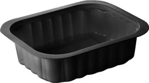DUNI DF TRAY POLYPROP 350ML ZWART *758512*