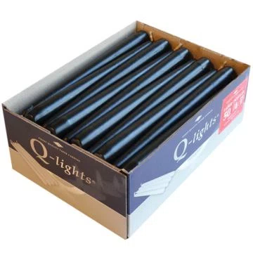 Q-LIGHTS TAPER CANDLES ZWART Ø 23 x 245 mm. *066-50-12*