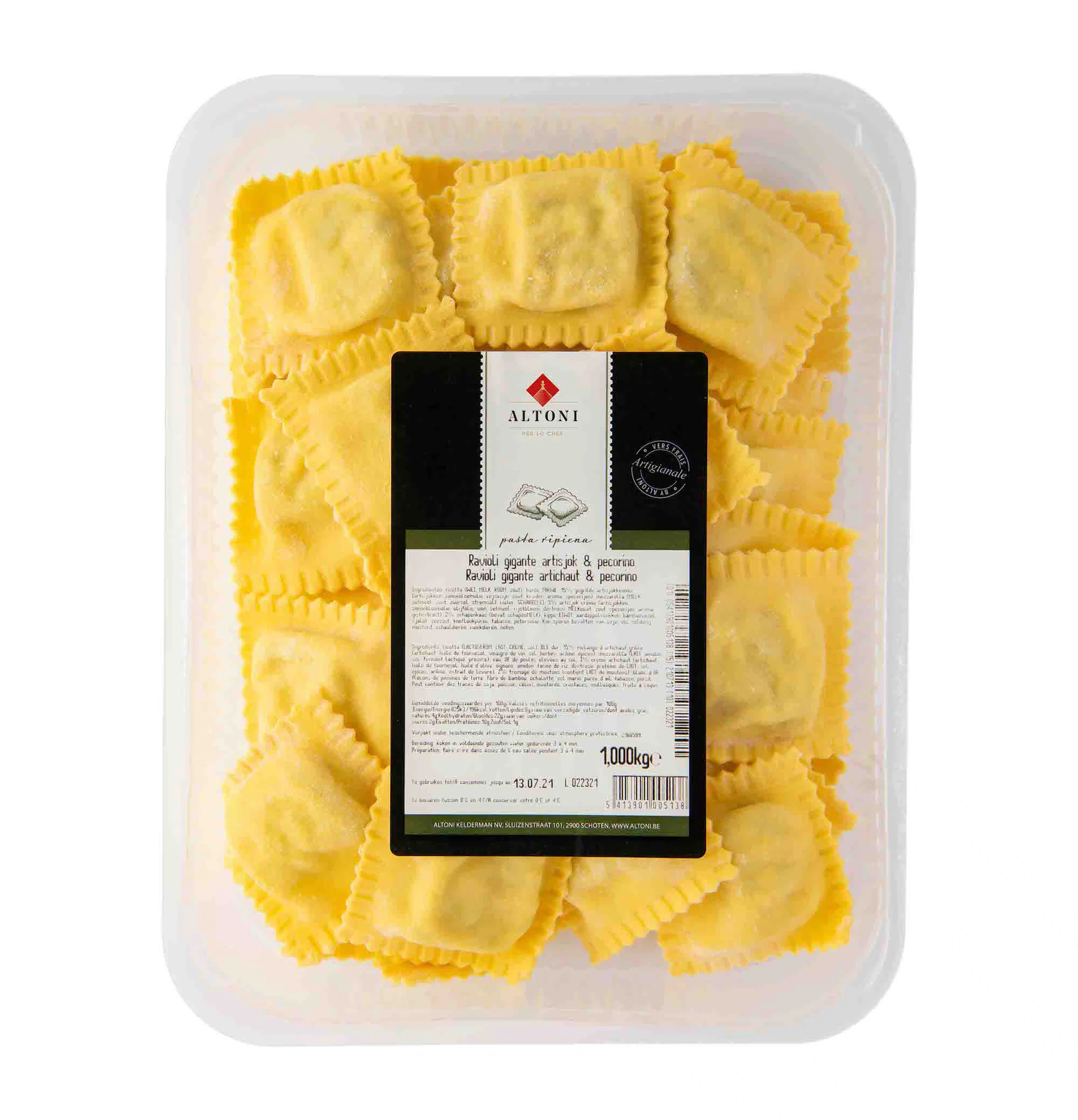 RAVIOLI GIGANTE ARTISJOK PECORINO (Altoni)