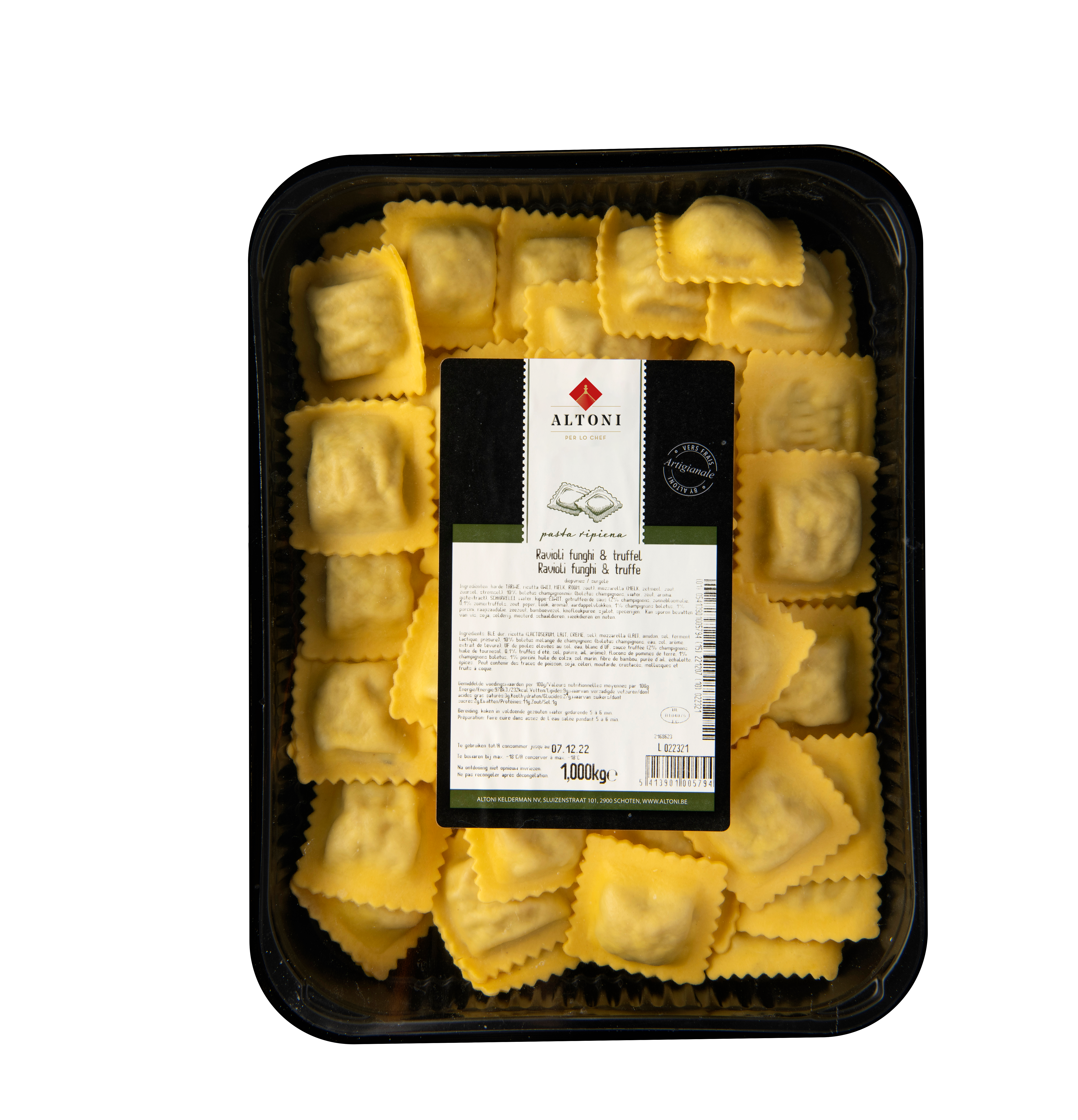 RAVIOLI FUNGHI-TRUFFEL (Altoni)