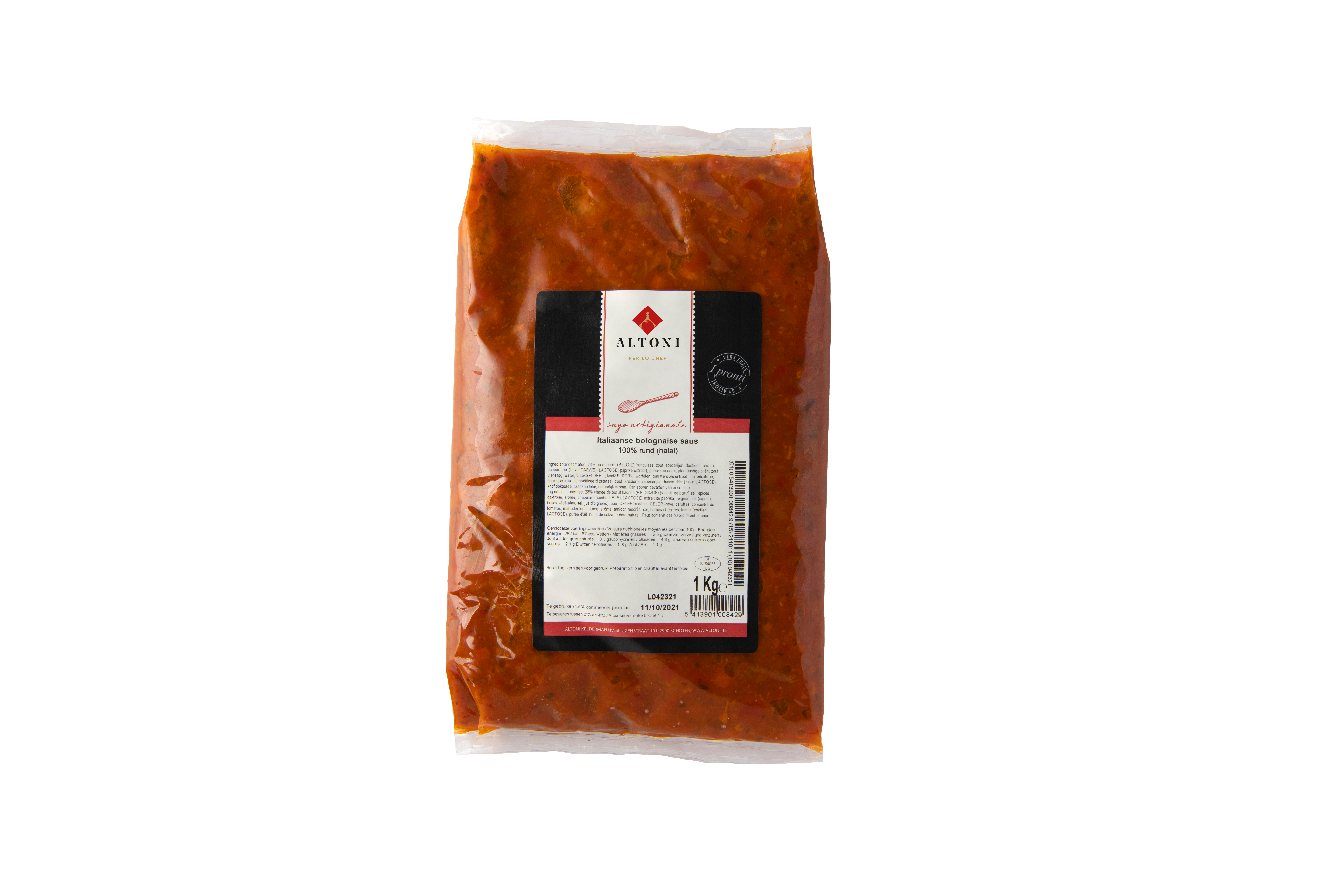 SAUCE BOLOGNAISE 100% BOEUF HALAL
