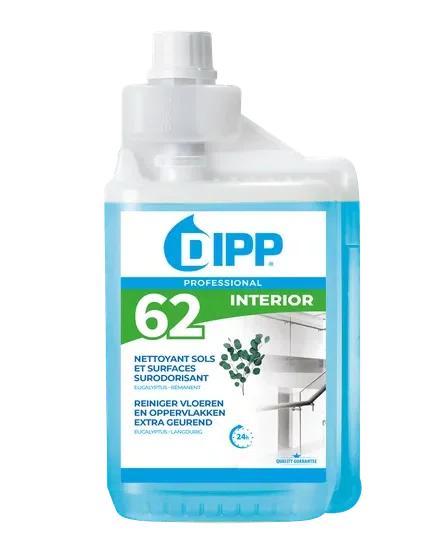 DIPP 62 NETTOYANT SOLS ET SURFACES SURODORISANT EUCALYPTUS 1L