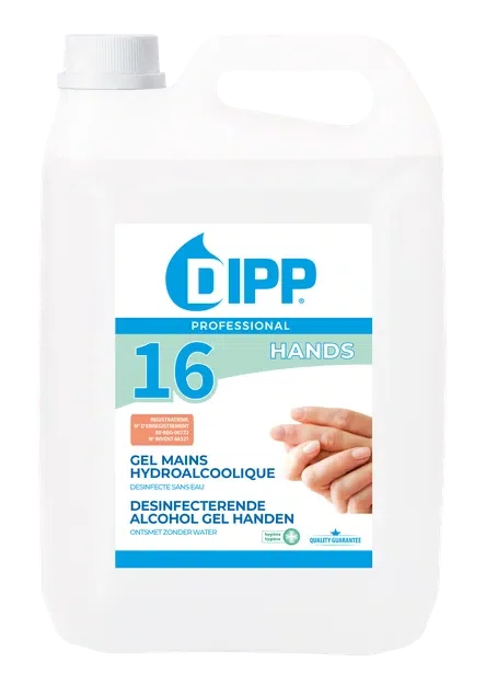 DIPP 16 DESINFECTERENDE HANDGEL 5L
