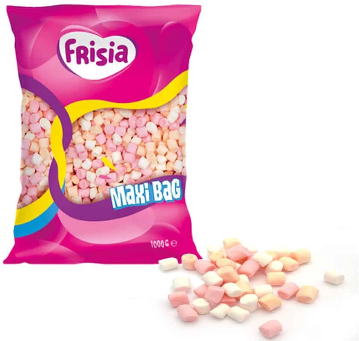 MINI MALLOWS SPEKKEN WIT/ROOS