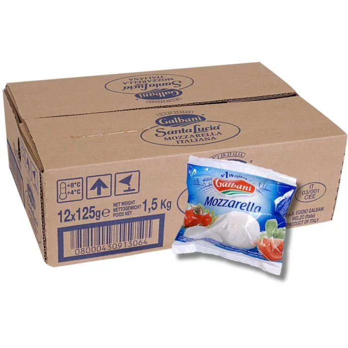 MOZZARELLA PORTIES per carton
