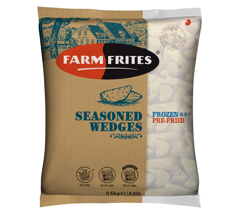 SEASONED WEDGES SKIN-ON COATED