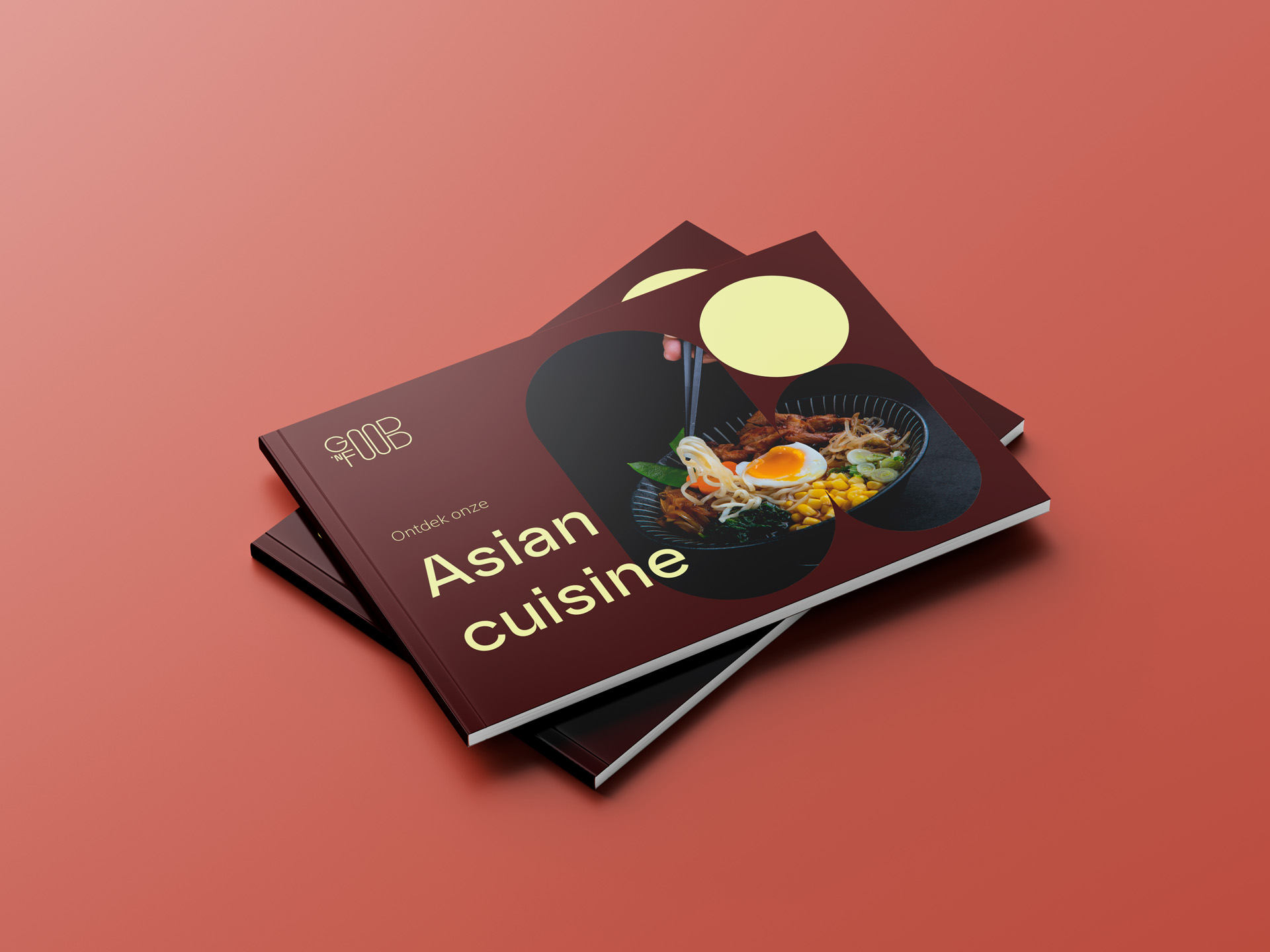 Asian Cuisine folders gestapeld